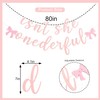 Isnt She Onederful Banner - Bow Themed First Birthday Decorations,