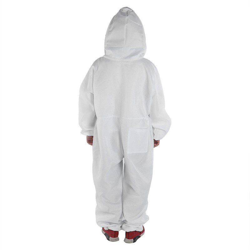 Professional Beekeeping Protective Full Body Jacket Smock Suit with Veil