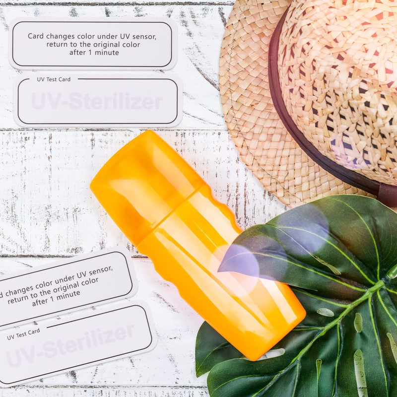 iplusmile Uv Test Strips 20pcs Uv Detection Cards for Sunscreen