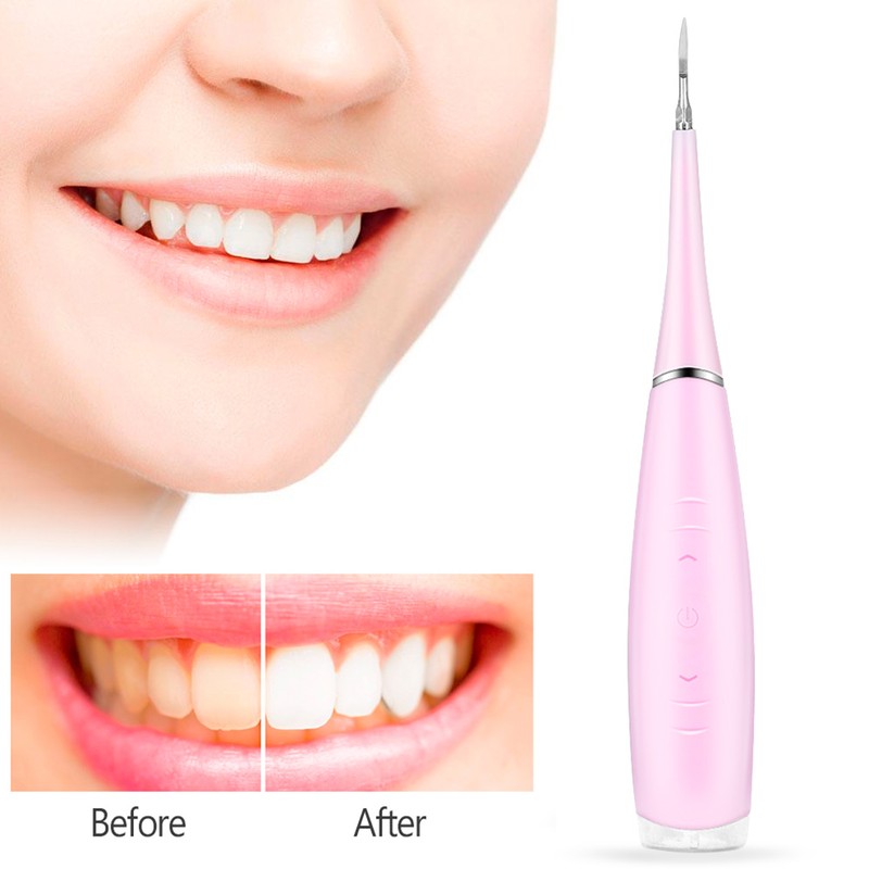 Portable Electric Calculus Plaque Removal Teeth Tartar Clean Dental Scaler