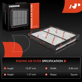 A-Premium 2-PC Engine & Cabin Air Filter with Activated Carbon Compatible with Kia Sorento 2011-2013 & Hyundai Santa Fe 2010-2011