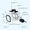 Suptig Waterproof Case Compatible for DJI Action 5/4/3, Waterproof Up