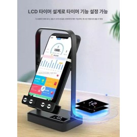 휴대폰 자동 만보기 걸어주는기계 걸음수 걷기 진동기 [V2 블랙 유선] Mobile Automatic Pedometer Hanging Machine Step Counter Walking Vibration Device [V2 Black Wired]