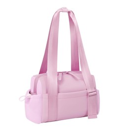 Mini Gym Bag for Women Girls Small Gym Tote Bag with Wet Compartment Waterproof Travel Duffle Bag Cute Workout Sport Bag - Color: pink