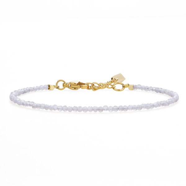 COAI Women's Crystal Bracelet with Faceted Stone Beads Golden Chain