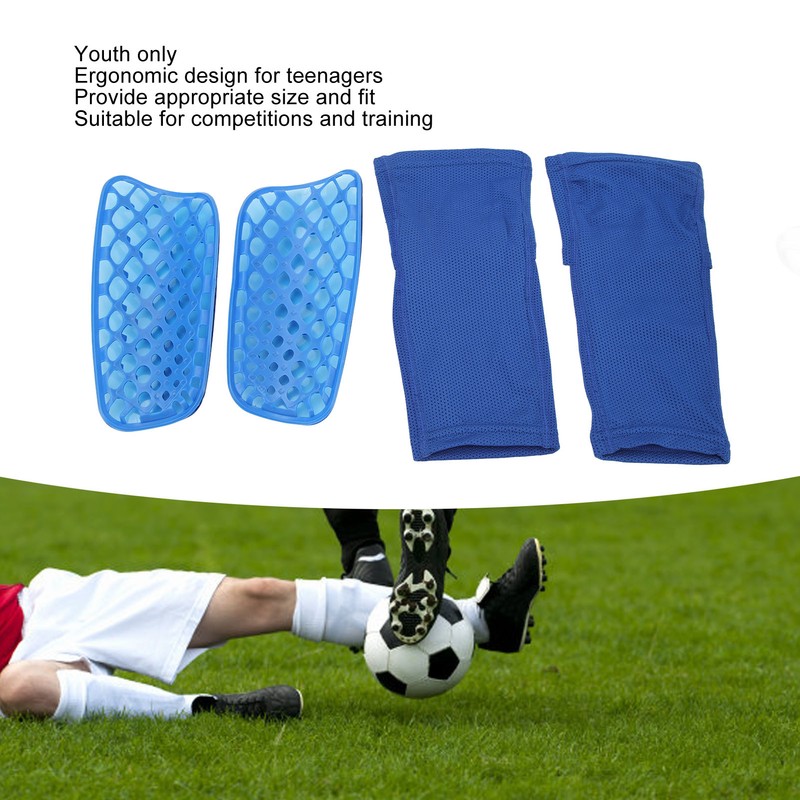 1 Pair Youth Soccer Shin Guard Sleeves Ultralight Breathable Soccer