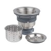 Miseno MNOSTR61 Universal Kitchen Sink Drain with Removable Colander Strainer