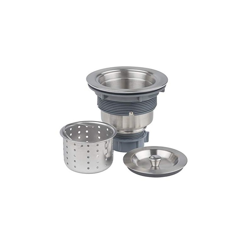 Miseno MNOSTR61 Universal Kitchen Sink Drain with Removable Colander Strainer