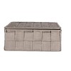 WENKO 22578100 Adria storage basket with lid Taupe Small -