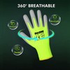 DULFINE Safety Work Gloves for Men PU Coated 12 Pairs