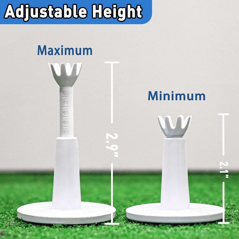 Fraser Fitness Adjustable Golf Tee, Golf Mat Tees for Driving