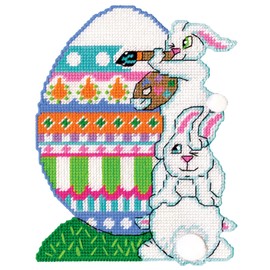 Design Works Crafts Painting Bunnies Plastic Canvas Wall Décor Kit