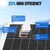 ECO-WORTHY 130 Watt 12 Volt Monocrystalline Flexible Solar Panel Semi-Flexible