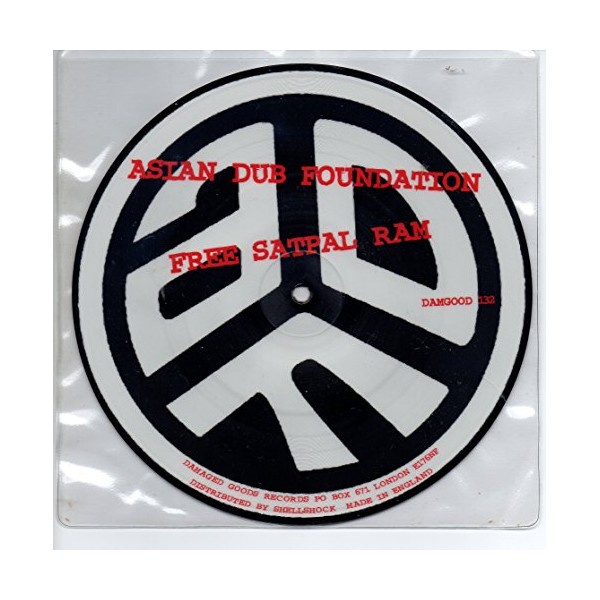 Paranoid / Free Satpal Ram, 7" Picture Disc [VINYL] by Atari Teenage Riot, Asian Dub Foundation [Vinyl]