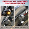 Motorcycle Rear Brake LED Turn Signal Light Indicator Running Lamp