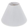 Aspen Creative 33134, Mushroom Pleated Traditional Spider Lamp Shade, White,