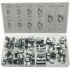 73 x Universal Mini Hose Clips Assortment Round Pull End