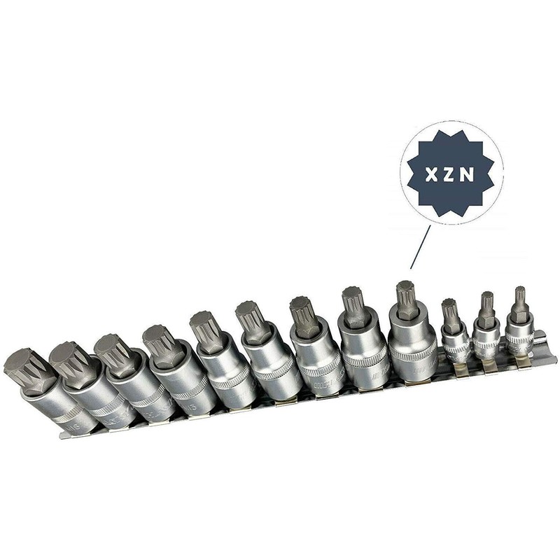Haskyy 12-piece internal multi-tooth XZN sockets, multi-tooth set M4 M5
