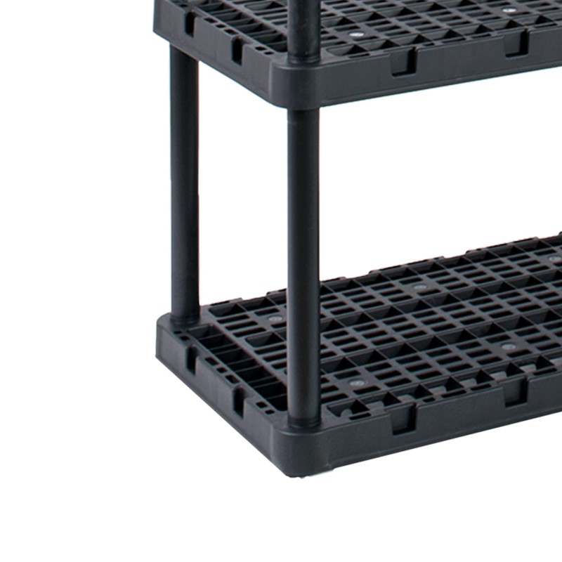 Gracious Living 4 Shelf Unit, Heavy-Duty Shelving Storage Rack for