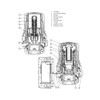 Danfoss React M30x1.5 Thermostatic Head with Fluid Filled Thermostatic Bellows