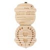 Tooth Keepsake Box, Individual Holes Primary Teeth Organizer Baby Wooden