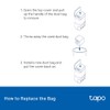 Tapo RVA200 Robot Vacuum Disposable Dustbag, Plastic