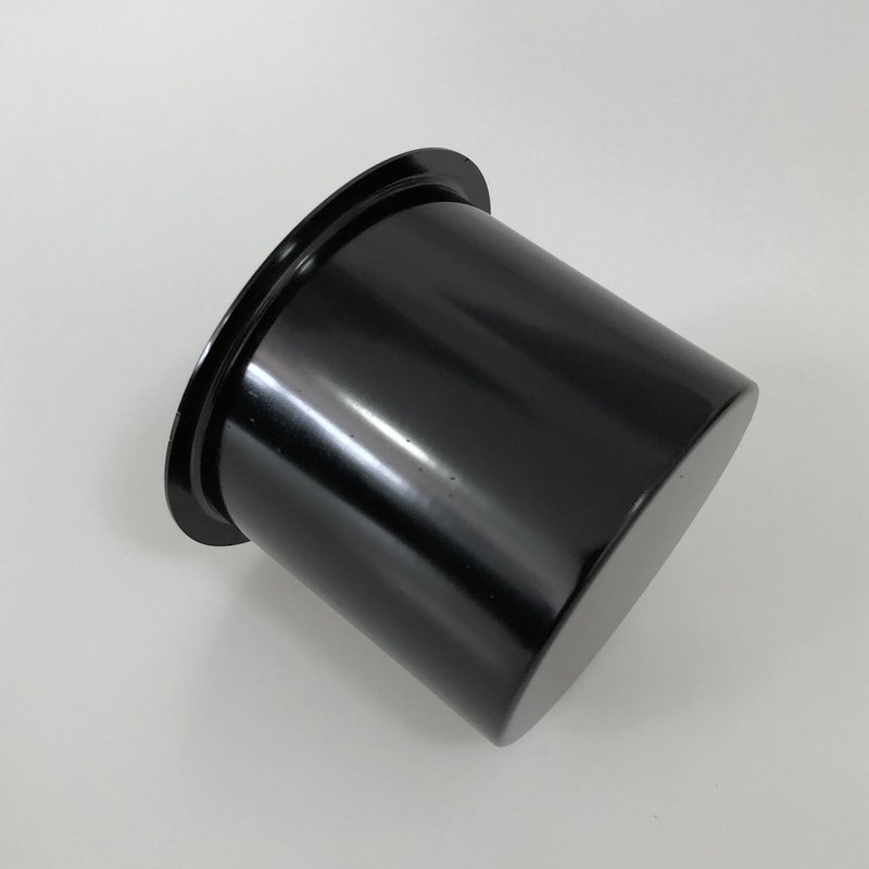 Yuanhe Single Aluminum Jumbo Poker Table Cup Holder in Black