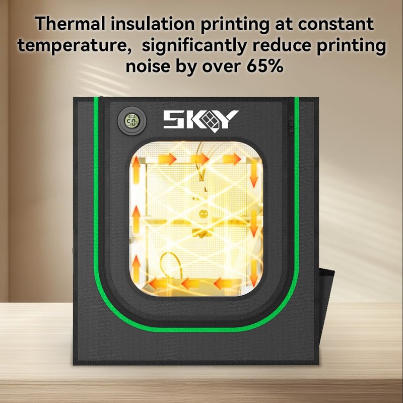 Bambu Lab A1 3D Printer Enclosure with LED Light, Hygrothermograph