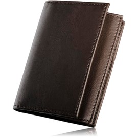 Tokyo amachi Kobo Business Card Holder, Men's Genuine Leather, Japanese Techniques and Wrinkles, Wide, Oil Leather, Made in Japan, Braun