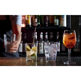 Bormioli Rocco Rock Bar Stackable Rocks Glasses, Set of 6, 9 1/4oz.