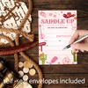 KGHYT Cowgirl Saddle Up Birthday Invitations 20 Cards With Envelopes,Birthday