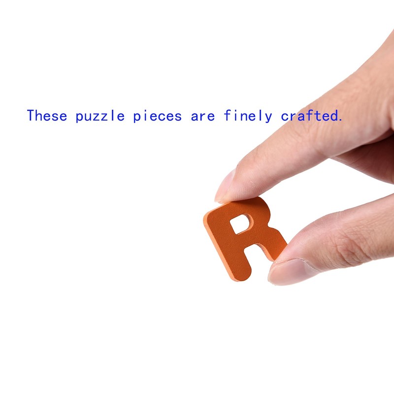 2PCS Wooden Alphabet Number Shape Puzzles for Toddlers, Educational Learning