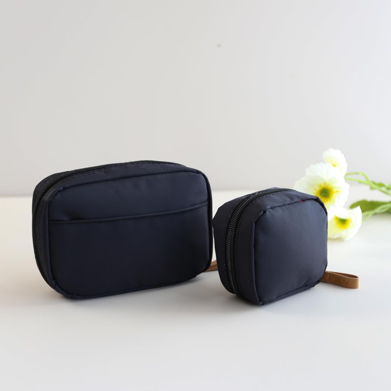BRMM MIA Makeup Pouch, Makeup Pouch, Vertical Column Bag, Large