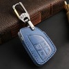 Hontumax Premium Leather 4-Button Key Fob Case Cover for Honda