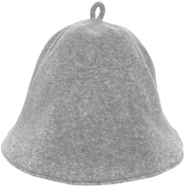 TeamOneDay Sauna Hat, Sauna Hat, Women's, Men's, Towel Fabric, 2-Ply, Washable, Solid, Perfect Gift, gray (light gray)