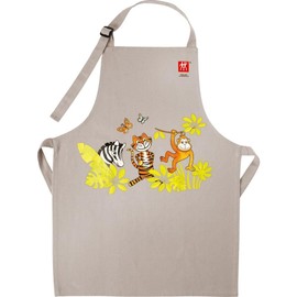 ZWILLING Childrens Colourful Animal Print Cotton Apron - Multi-Colour