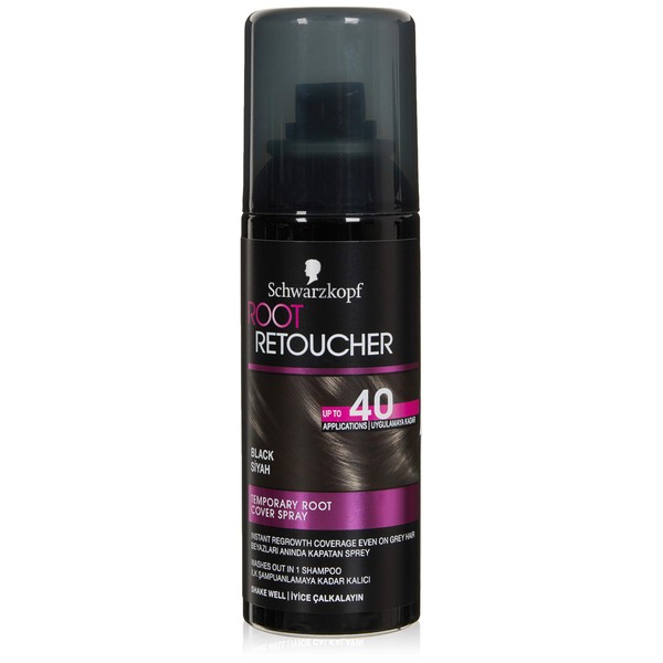 Schwarzkopf Root Retoucher Beyazları Anında Kapatan Sprey Boya Siyah 120