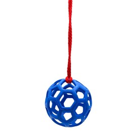 ieron Rabbit Hay Feeder Ball Hanging Treat Toy for Small Animals Pets Guinea Pig Turtle (Blue)