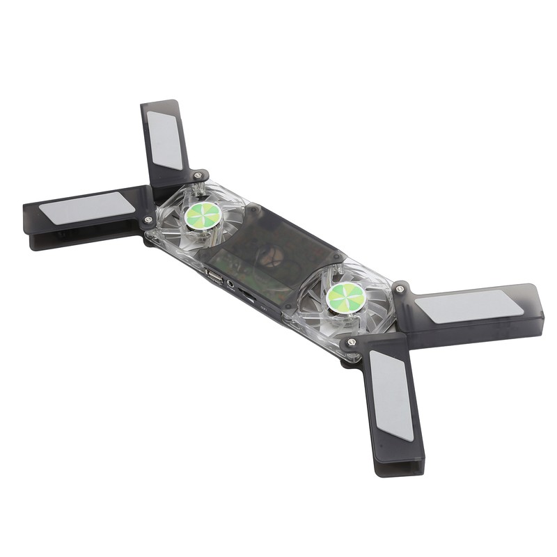 Laptop Cooler Pad Dual Fan Light Emitting Notebook Speaker Foldable