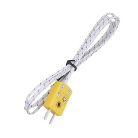 CNBTR Metal Length 1 Meter K-Type Measuring Thermocouple Probe Sensors with K Type Mini Connector Set of 20