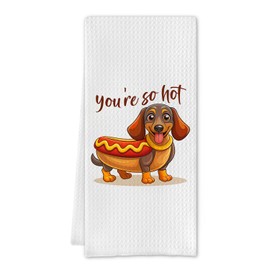Cilrii Dachshund Kitchen Towels,Dachshund Hand Towels,Dachshund Kitchen Towels Decor for Bathroom Kitchen,Dachshund Gifts,Dachshund Gifts for Women,Dachshund Gifts for Dachshund Lovers,16 X 24 Inches