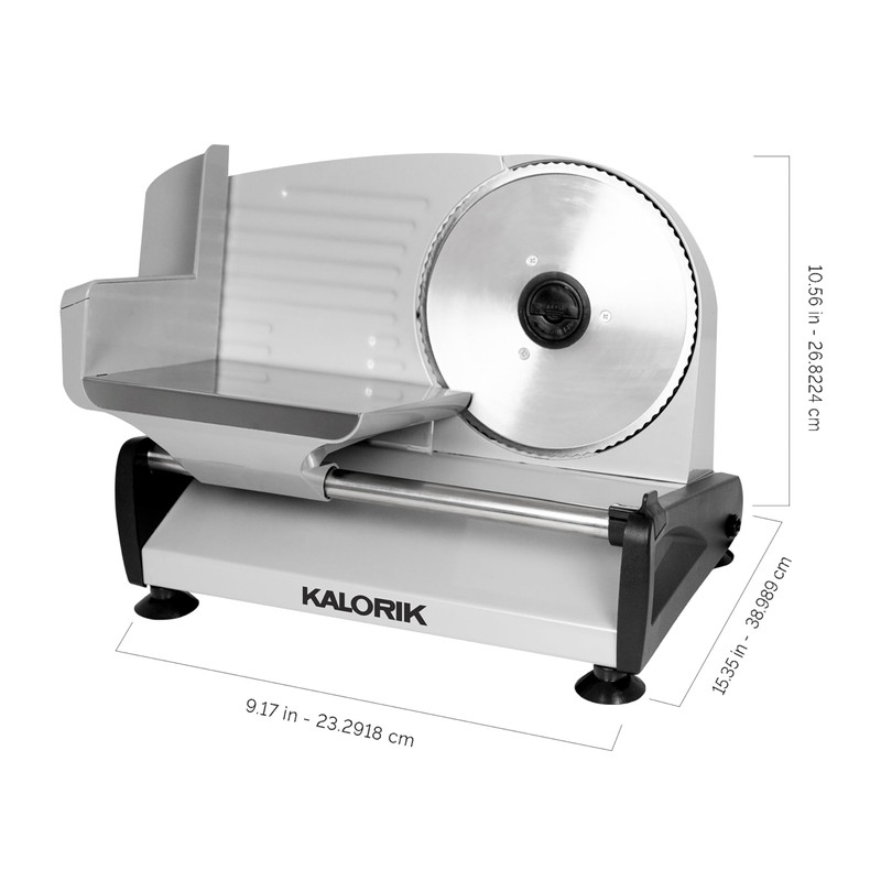 Kalorik Professional Electric Food and Meat Slicer Features Adjustable Thickness