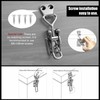 TONAUP Tension Lock Stainless Steel Set, 2 Pieces M6 Small