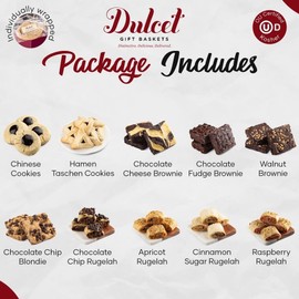 Valentine’s Day Cookie & Brownie Tin - Delicious, Fresh Baked Snacks - Gourmet Chocolate Fudge Brownie - Ideal Gift for Women, Grandmother, Sister, Daughter, Friends