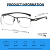 JOLLYNOVA Photochromic Progressive Reading Glasses Men,Half Rim TR90 Temples Blue