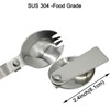Maydahui Spoon and Fork Foldable Stainless Steel SUS 18/10(304) Salad