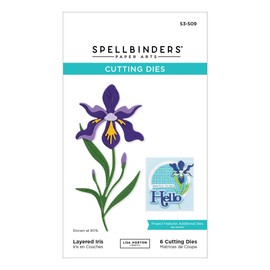 Spellbinders Layered Iris Etched Dies, Metal
