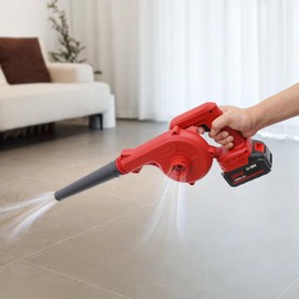 JAYGOVAN Leaf Blower Cordless 21V Electric Cordless Leaf Blower with Battery and Charger, Mini Leaf Blower 1Ah Lightweight Battery Powered Leaf Blowers Portable for Lawn Care, Patio, Blowing Leaves