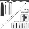 Buryeah 2 Sets Barbecue BBQ Feather Flag Kit 7 x
