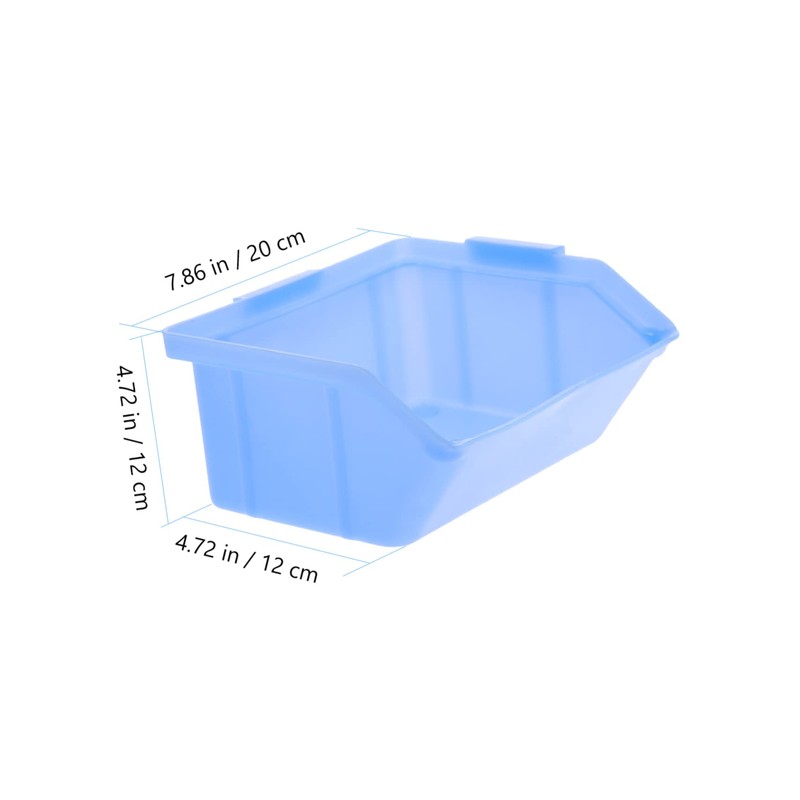 SHINEOFI 12Pcs Storage Box Organizer for Warehouse Parts Oblique Mouth